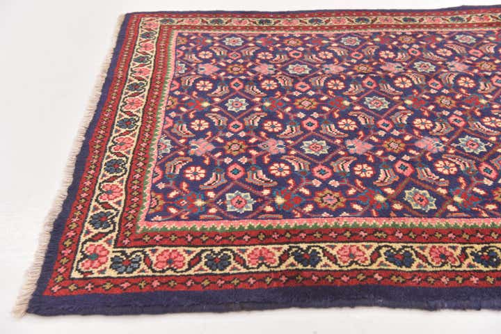 4' x 10' 3 Hand Knotted Farahan Persian Wool Runner Rug