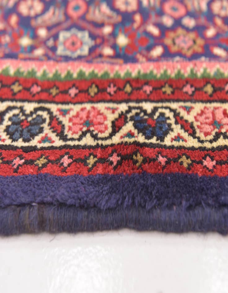 Detail image of 4' x 10' 3  Hand Knotted Farahan Persian Wool Runner Rug