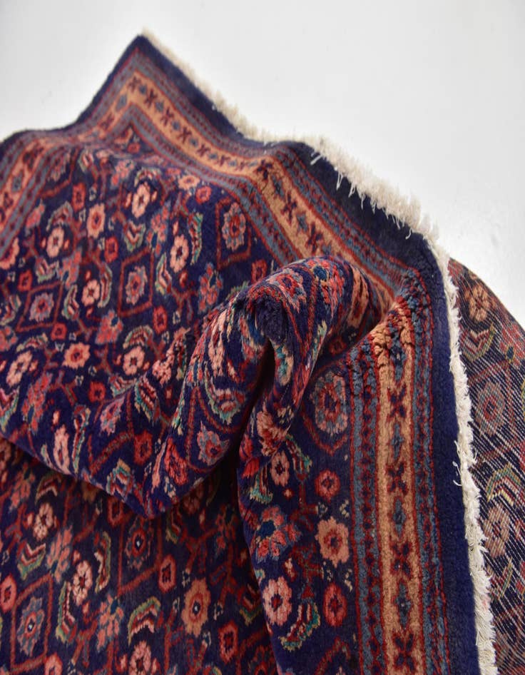 Detail image of 4' 9 x 9' 7 Hand Knotted Farahan Persian Wool Runner Rug