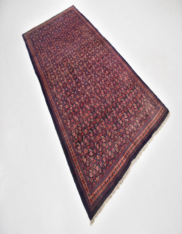 Detail image of 4' 9 x 9' 7 Hand Knotted Farahan Persian Wool Runner Rug