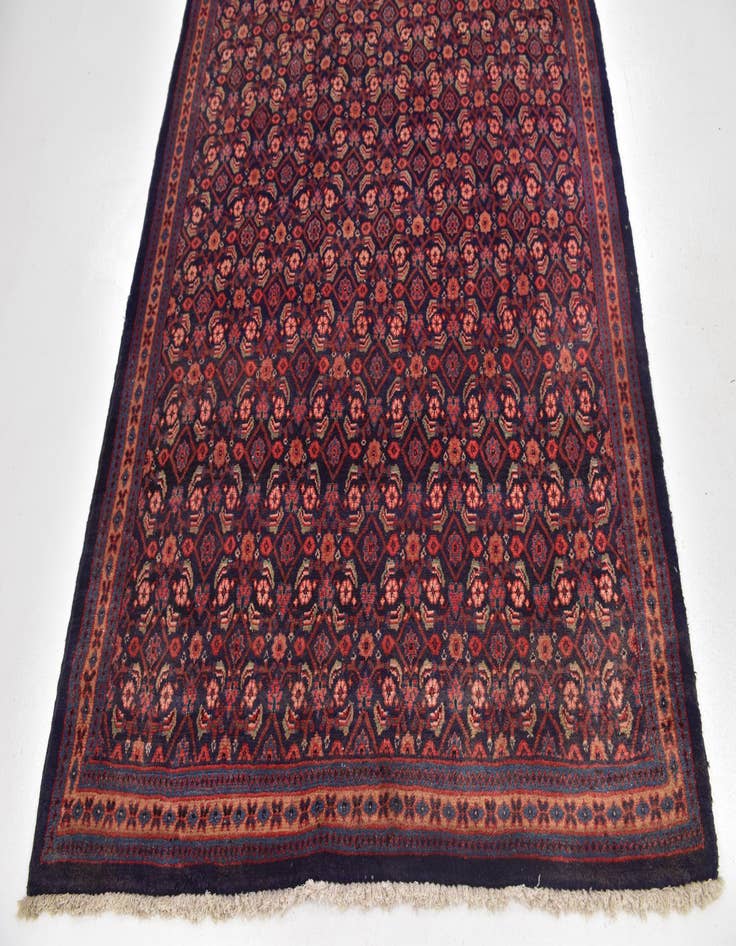 Detail image of 4' 9 x 9' 7 Hand Knotted Farahan Persian Wool Runner Rug