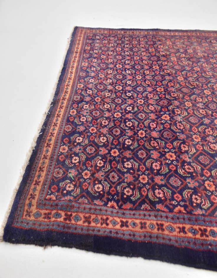 Detail image of 4' 9 x 9' 7 Hand Knotted Farahan Persian Wool Runner Rug