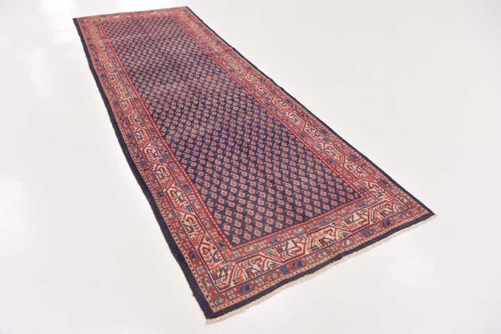 3' 5 x 10' 2 Hand Knotted Farahan Persian Wool Runner Rug