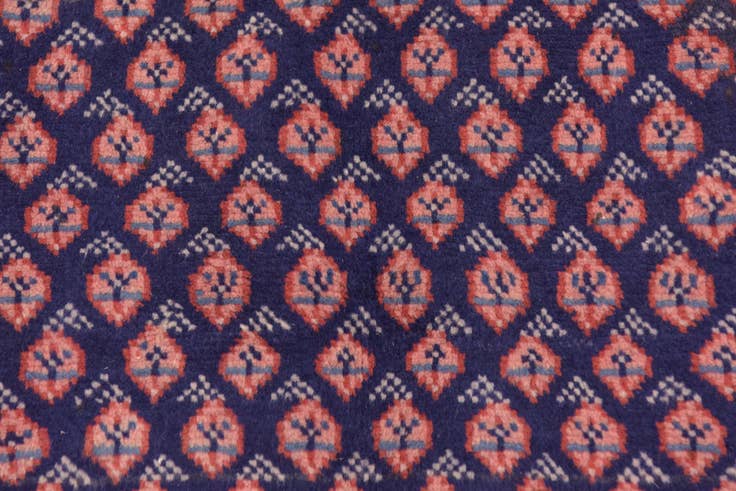 Detail image of 3' 5 x 10' 2 Hand Knotted Farahan Persian Wool Runner Rug