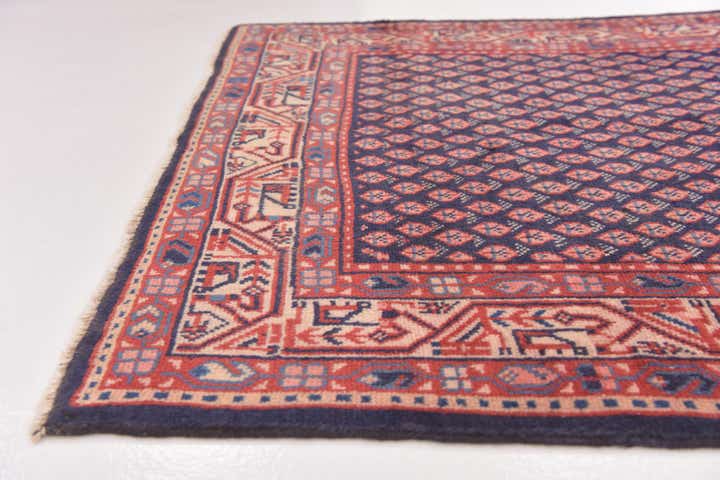 3' 5 x 10' 2 Hand Knotted Farahan Persian Wool Runner Rug