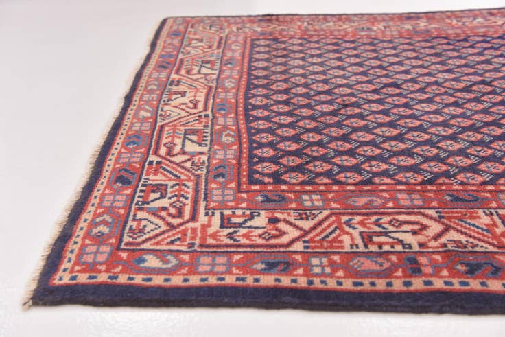Detail image of 3' 5 x 10' 2 Hand Knotted Farahan Persian Wool Runner Rug