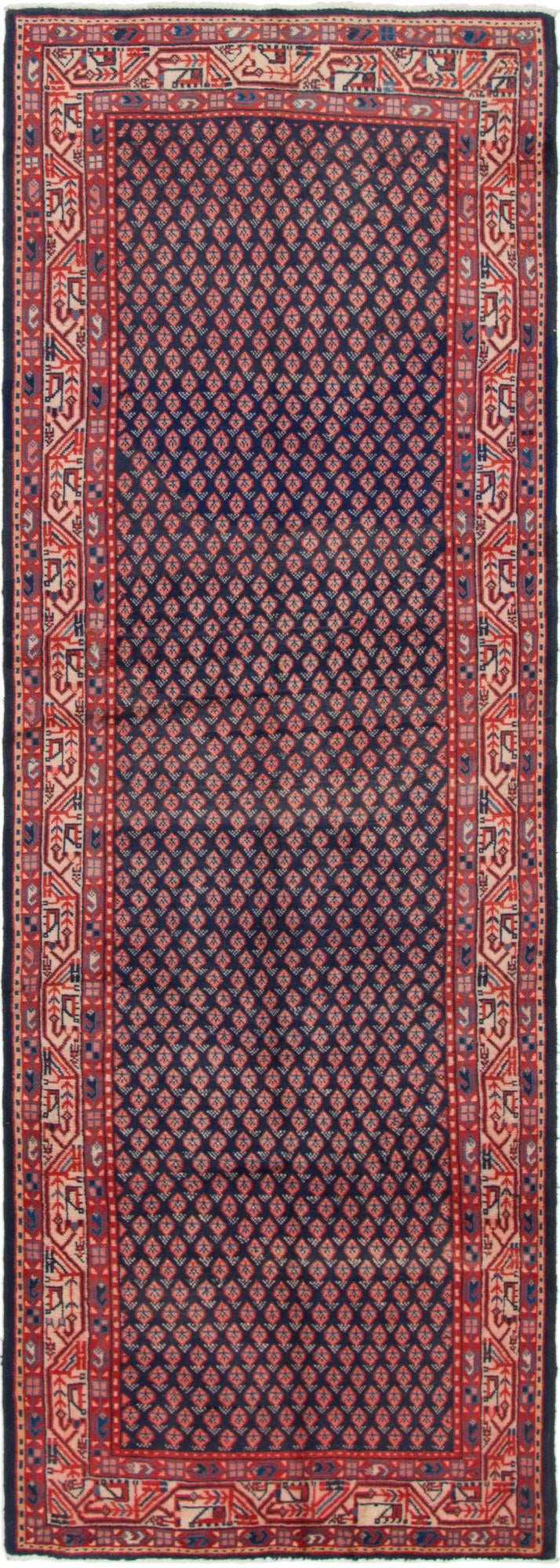 3' 5 x 10' 2 Hand Knotted Farahan Persian Wool Runner Rug
