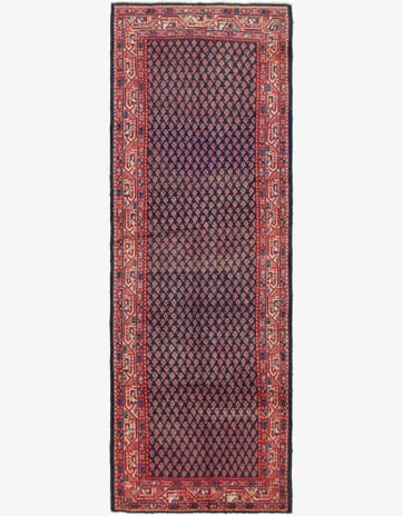 3' 5 x 10' 2 Hand Knotted Farahan Persian Wool Runner Rug