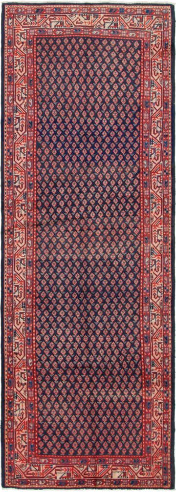3' 5 x 10' 2 Hand Knotted Farahan Persian Wool Runner Rug