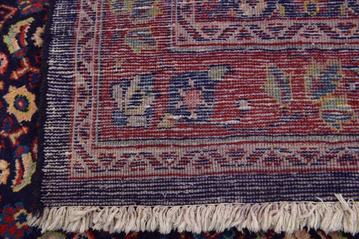 4' 6 x 10' 3 Hand Knotted Farahan Persian Wool Runner Rug