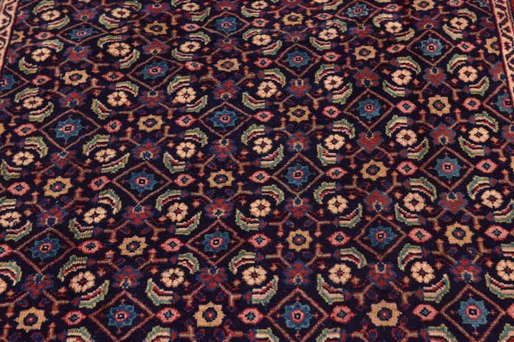 4' 6 x 10' 3 Hand Knotted Farahan Persian Wool Runner Rug