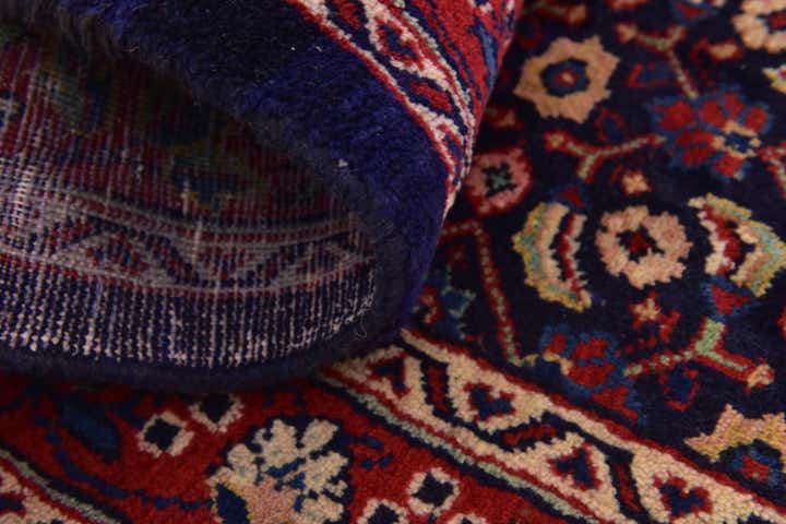 4' 6 x 10' 3 Hand Knotted Farahan Persian Wool Runner Rug