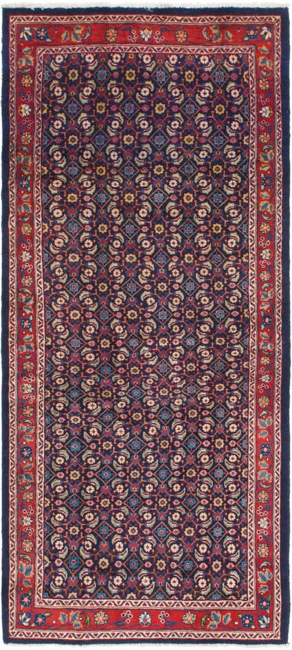Detail image of 4' 6 x 10' 3 Hand Knotted Farahan Persian Wool Runner Rug