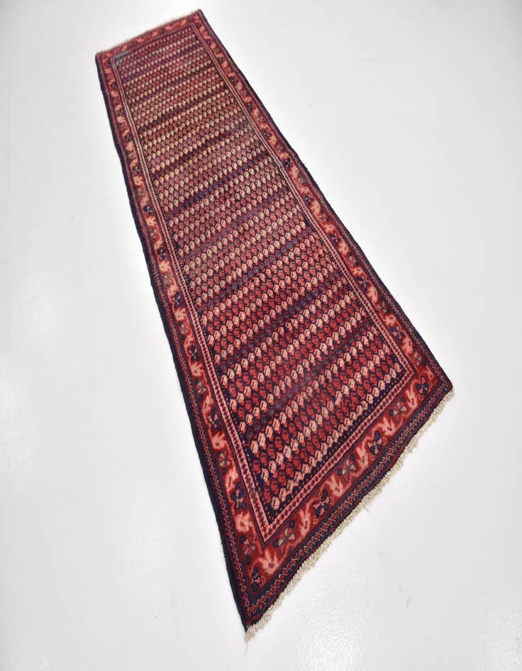 Detail image of 3' 8 x 10' 7  Hand Knotted Farahan Persian Wool Runner Rug