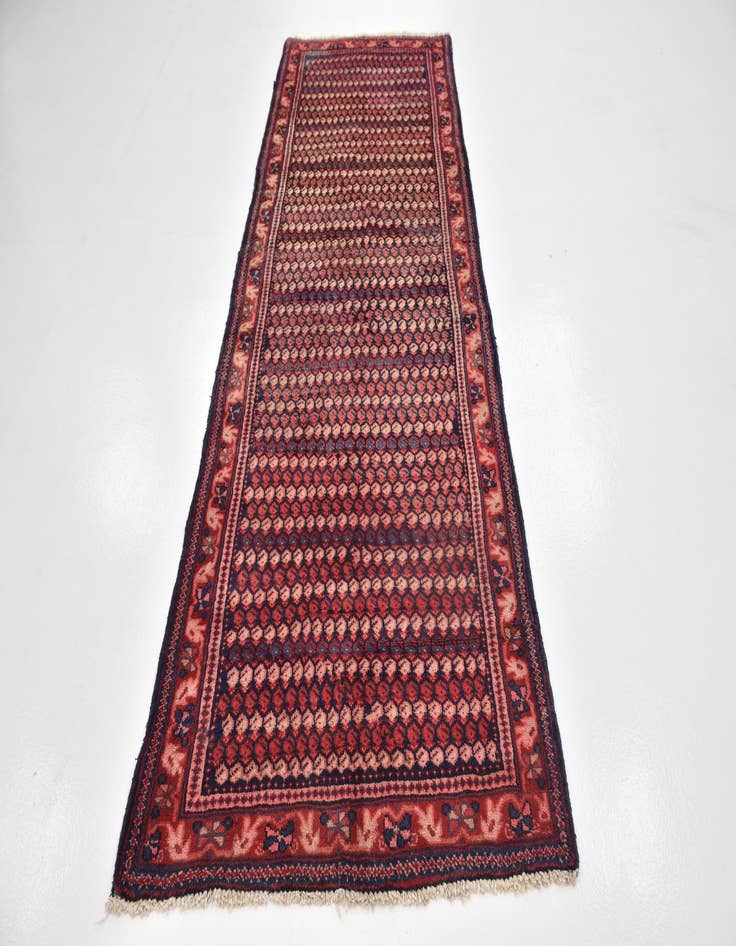 Detail image of 3' 8 x 10' 7  Hand Knotted Farahan Persian Wool Runner Rug