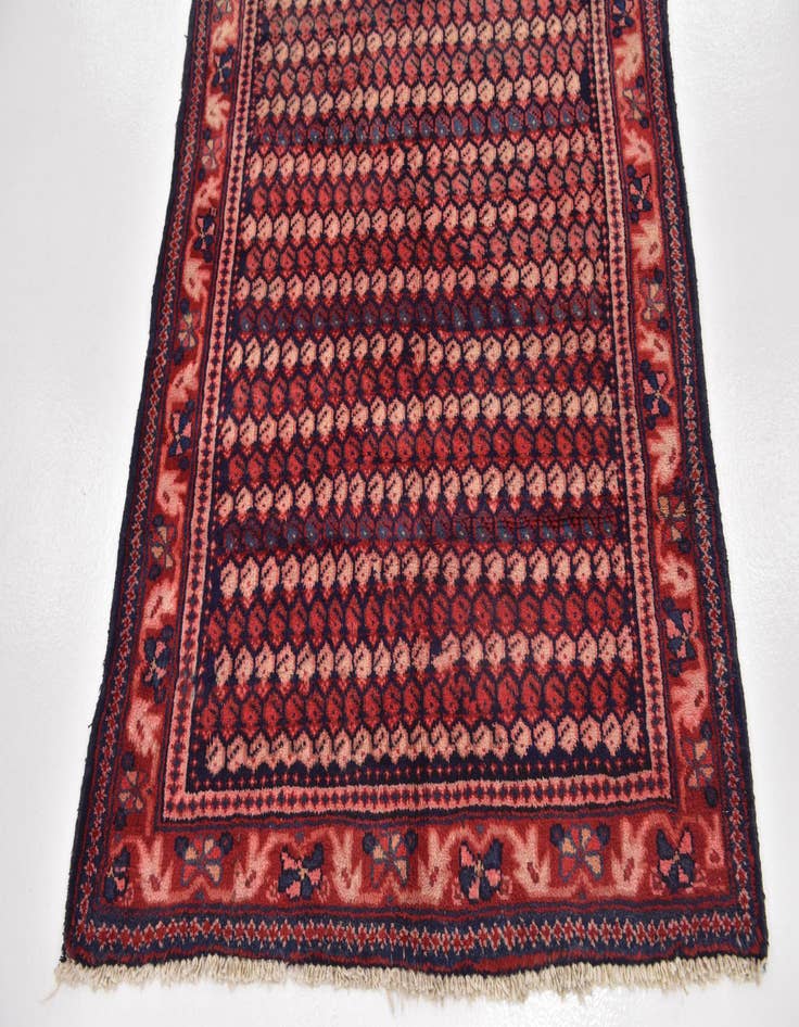 Detail image of 3' 8 x 10' 7  Hand Knotted Farahan Persian Wool Runner Rug