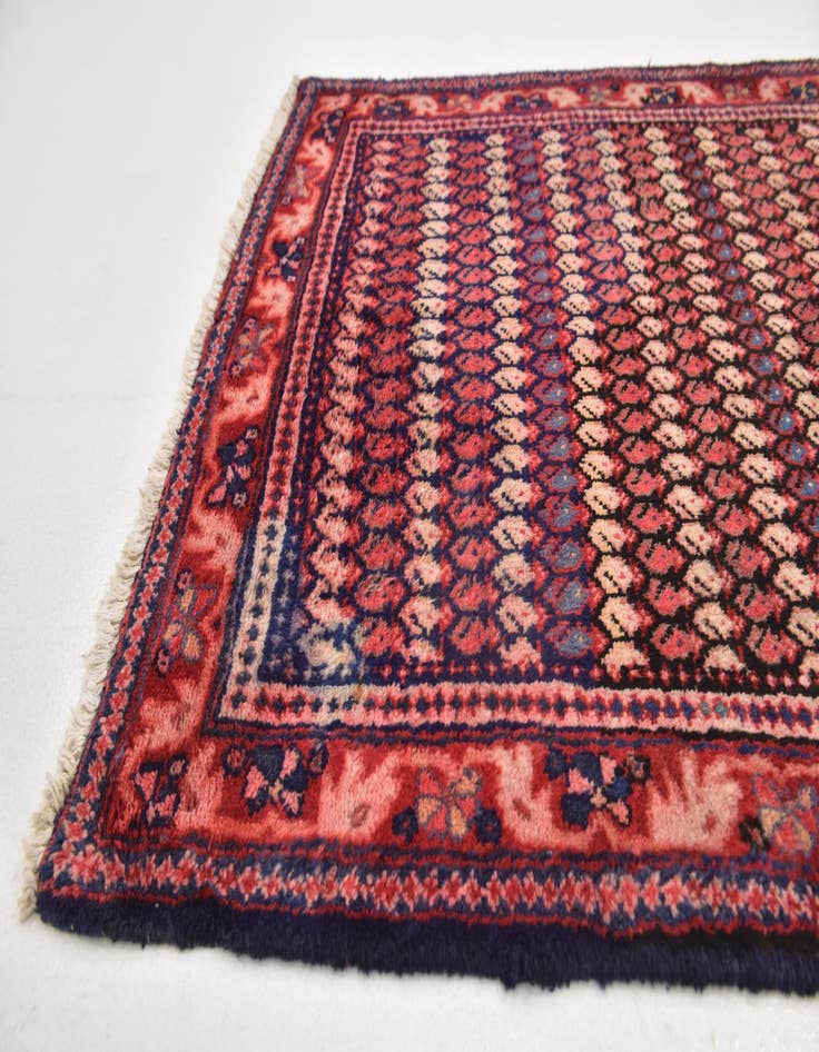 Detail image of 3' 8 x 10' 7  Hand Knotted Farahan Persian Wool Runner Rug