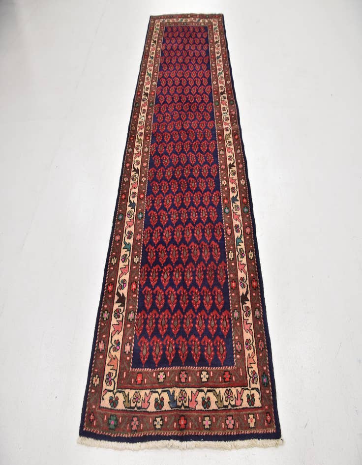 Detail image of 3' 7 x 10' 6  Hand Knotted Farahan Persian Wool Runner Rug