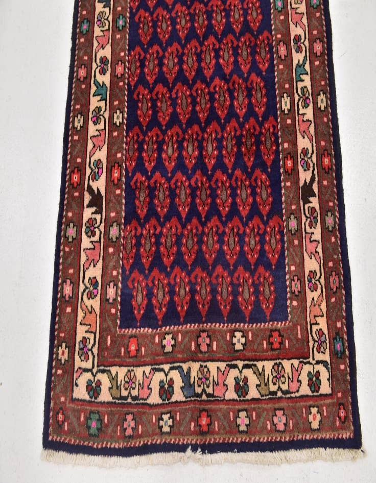 Detail image of 3' 7 x 10' 6  Hand Knotted Farahan Persian Wool Runner Rug