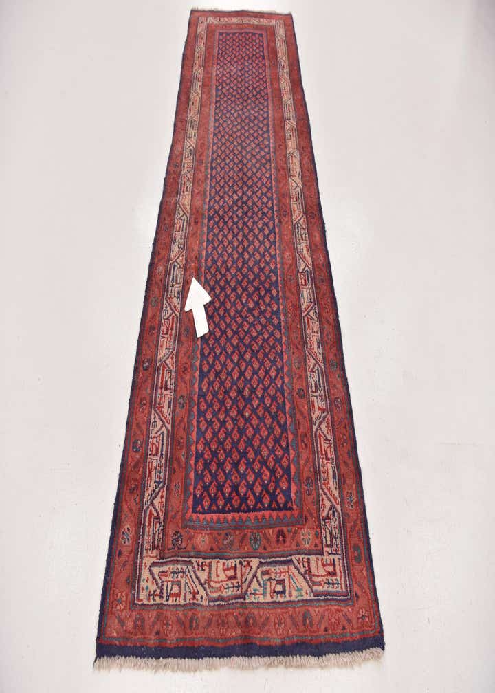 3' 5 x 10' Hand Knotted Farahan Persian Wool Runner Rug