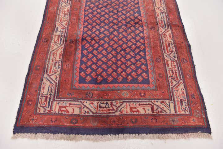 3' 5 x 10' Hand Knotted Farahan Persian Wool Runner Rug