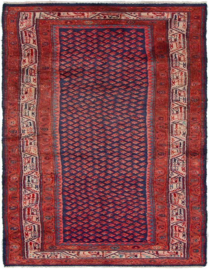 3' 5 x 10' Hand Knotted Farahan Persian Wool Runner Rug