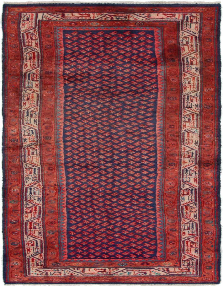 Detail image of 3' 5 x 10' Hand Knotted Farahan Persian Wool Runner Rug