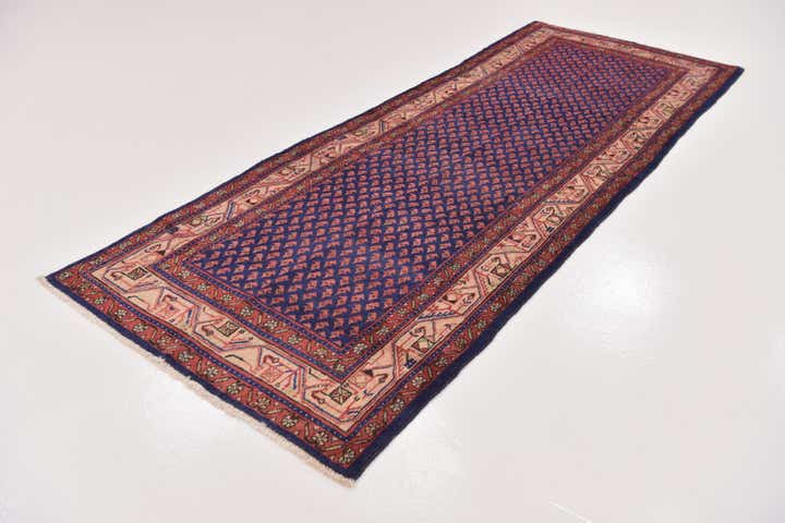 3' 10 x 10' 5 Hand Knotted Farahan Persian Wool Runner Rug