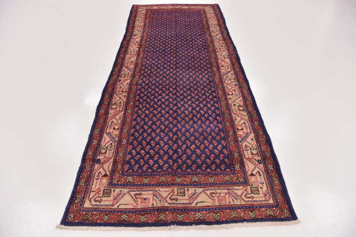 3' 10 x 10' 5 Hand Knotted Farahan Persian Wool Runner Rug