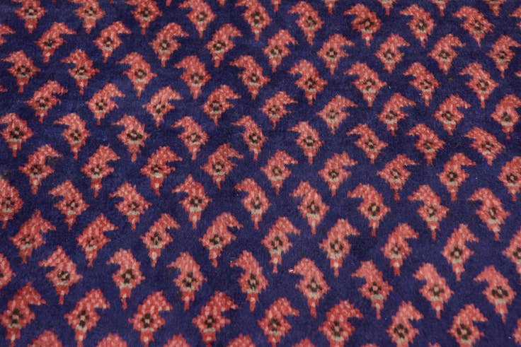 Detail image of 3' 10 x 10' 5 Hand Knotted Farahan Persian Wool Runner Rug