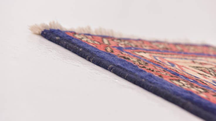Detail image of 3' 10 x 10' 5 Hand Knotted Farahan Persian Wool Runner Rug
