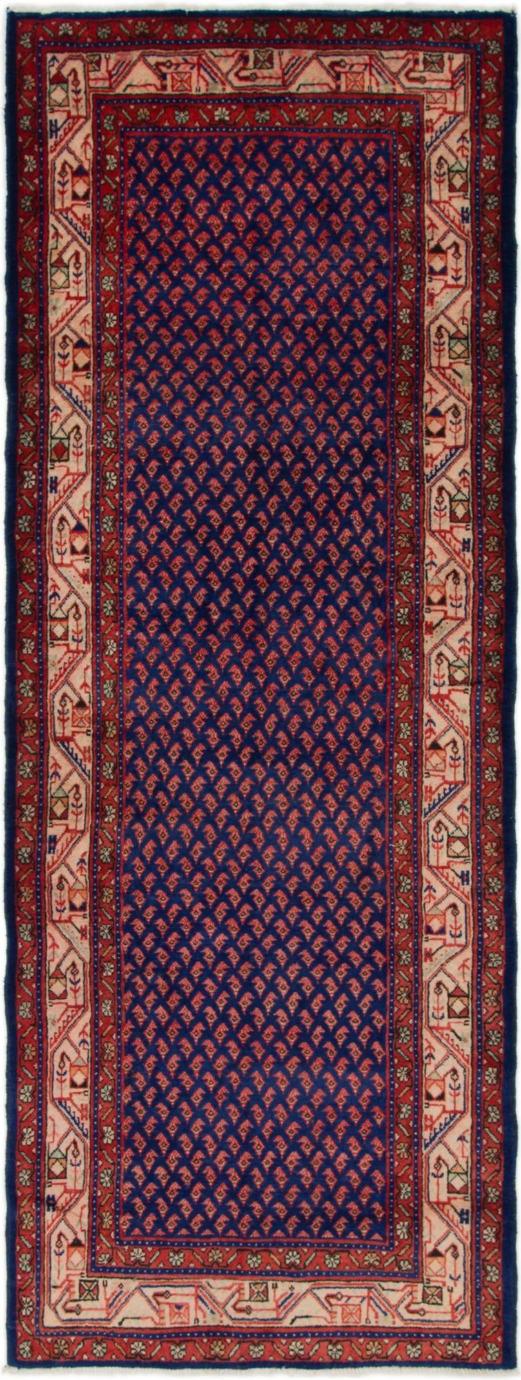 3' 10 x 10' 5 Hand Knotted Farahan Persian Wool Runner Rug