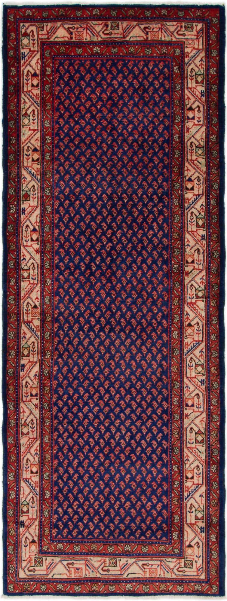 3' 10 x 10' 5 Hand Knotted Farahan Persian Wool Runner Rug