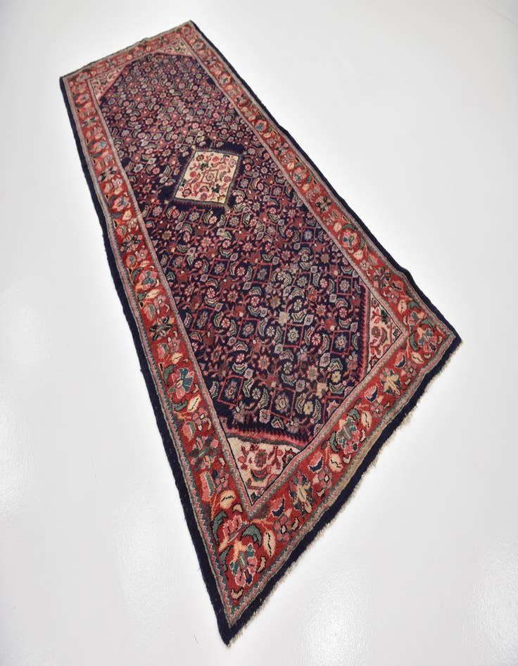 Detail image of 4' 9 x 10' 2  Hand Knotted Farahan Persian Wool Runner Rug