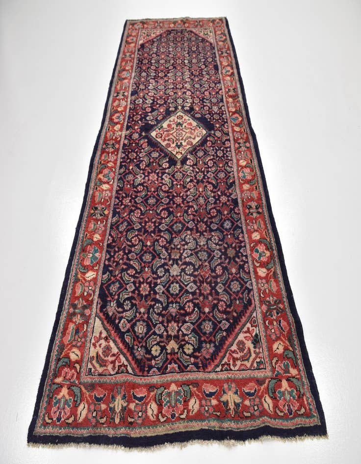 Detail image of 4' 9 x 10' 2  Hand Knotted Farahan Persian Wool Runner Rug