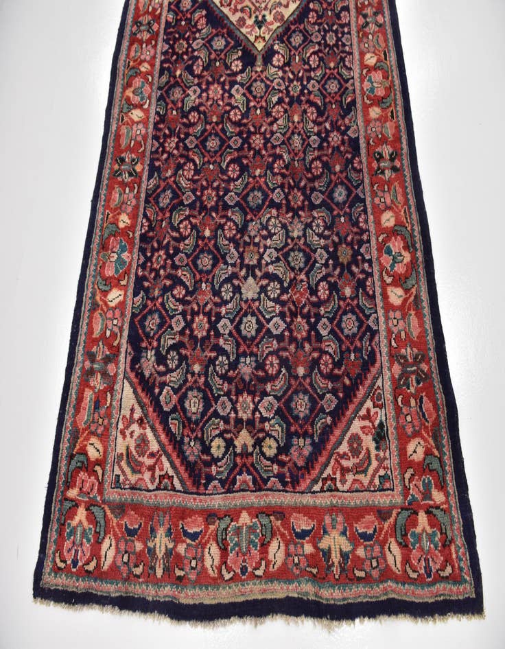 Detail image of 4' 9 x 10' 2  Hand Knotted Farahan Persian Wool Runner Rug