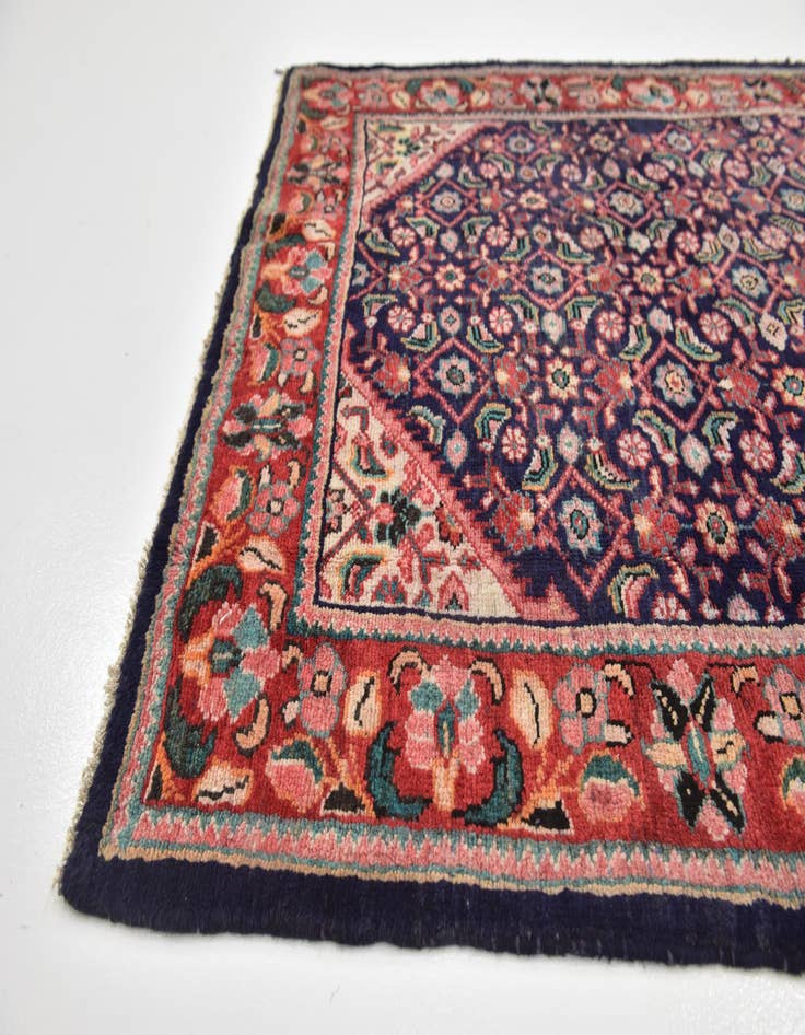 Detail image of 4' 9 x 10' 2  Hand Knotted Farahan Persian Wool Runner Rug