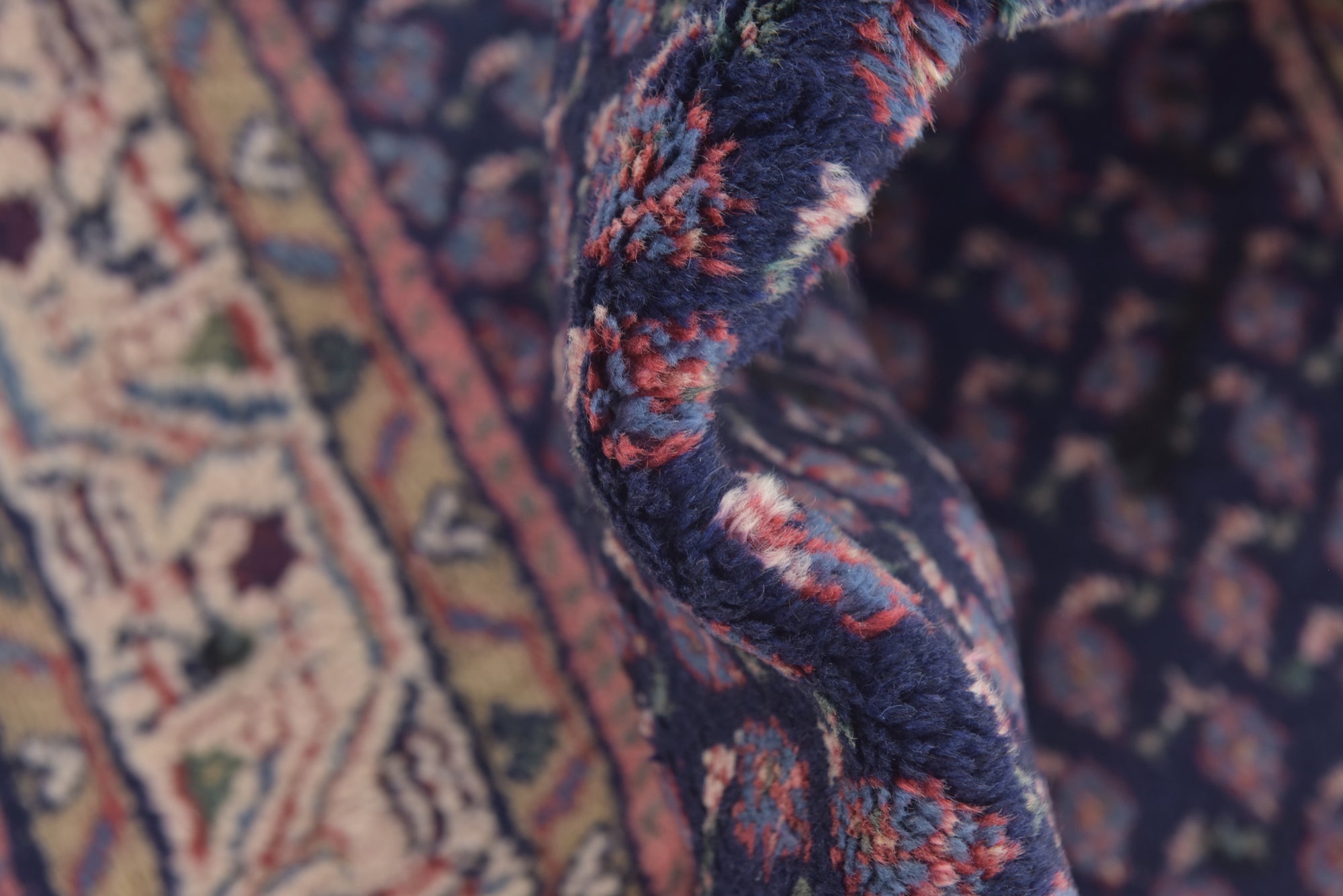 3' 5 x 7' 10 Hand Knotted Farahan Persian Wool Runner Rug