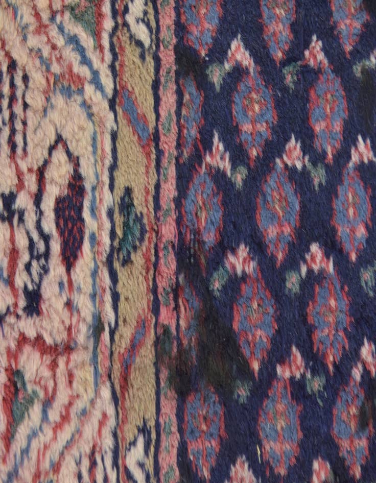 Detail image of 3' 5 x 7' 10 Hand Knotted Farahan Persian Wool Runner Rug