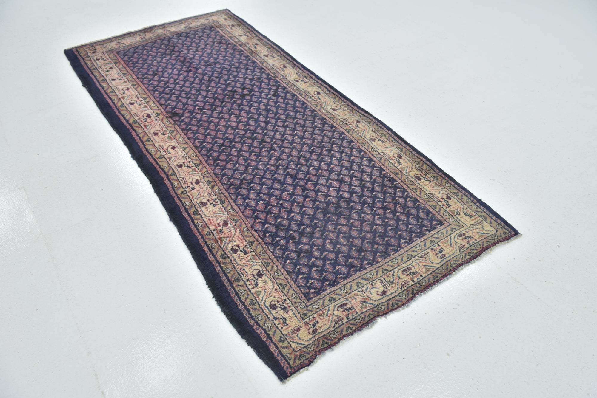 3' 5 x 7' 10 Hand Knotted Farahan Persian Wool Runner Rug