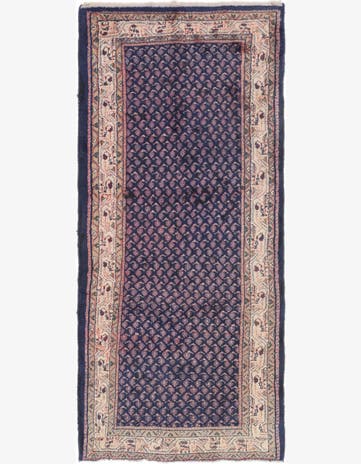 3' 5 x 7' 10 Hand Knotted Farahan Persian Wool Runner Rug