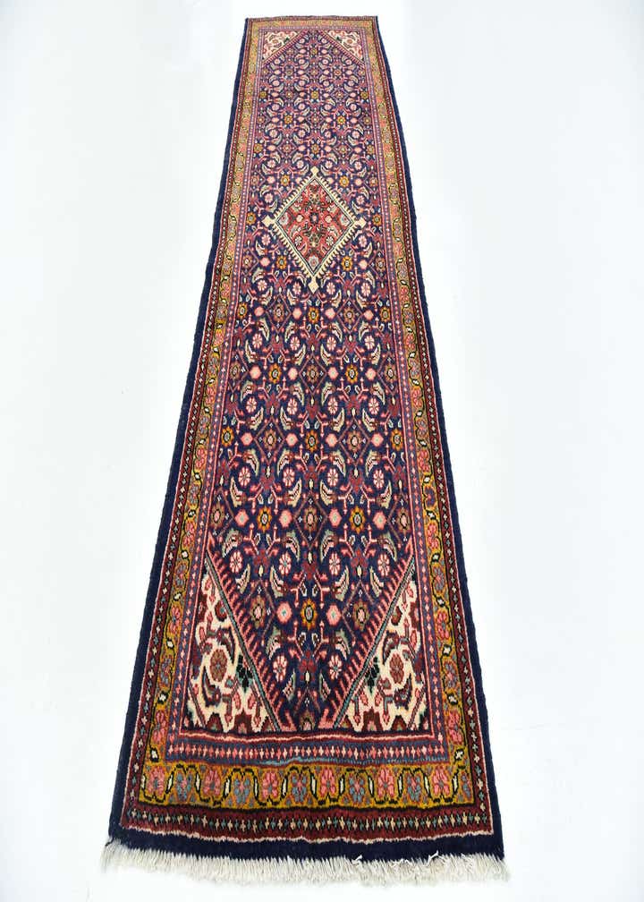 3' 8 x 10' 6 Hand Knotted Farahan Persian Wool Runner Rug