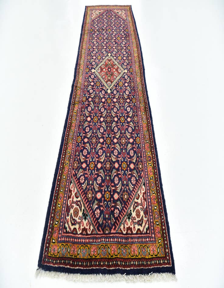 Detail image of 3' 8 x 10' 6 Hand Knotted Farahan Persian Wool Runner Rug