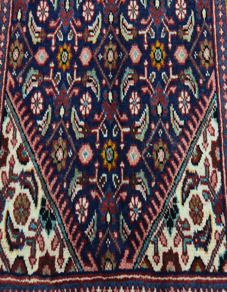 Detail image of 3' 8 x 10' 6 Hand Knotted Farahan Persian Wool Runner Rug