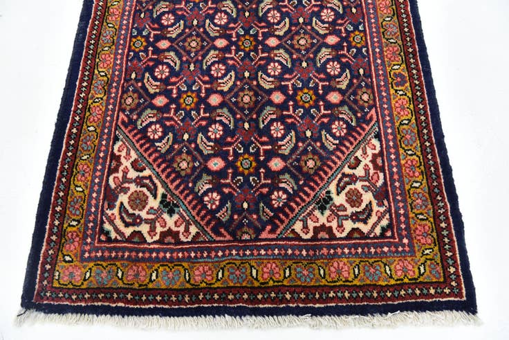 Detail image of 3' 8 x 10' 6 Hand Knotted Farahan Persian Wool Runner Rug