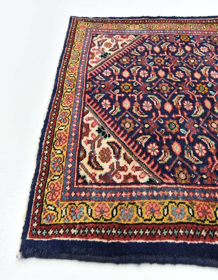 Detail image of 3' 8 x 10' 6 Hand Knotted Farahan Persian Wool Runner Rug