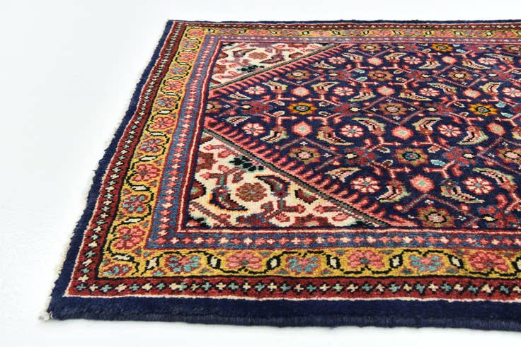 Detail image of 3' 8 x 10' 6 Hand Knotted Farahan Persian Wool Runner Rug