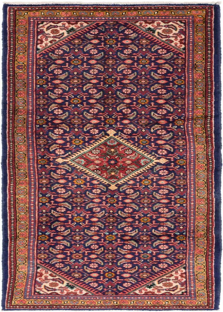 3' 8 x 10' 6 Hand Knotted Farahan Persian Wool Runner Rug