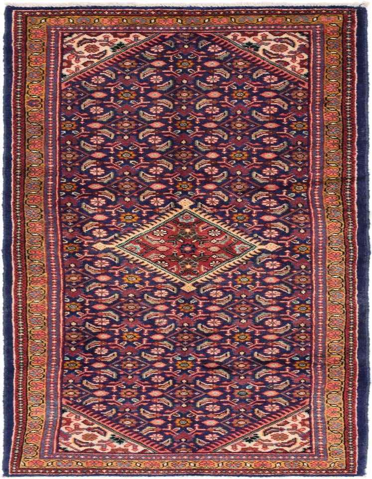 3' 8 x 10' 6 Hand Knotted Farahan Persian Wool Runner Rug