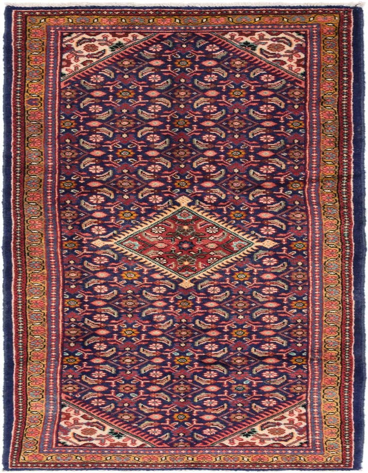 Detail image of 3' 8 x 10' 6 Hand Knotted Farahan Persian Wool Runner Rug